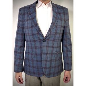 Blue and Burgundy Blazer 40R